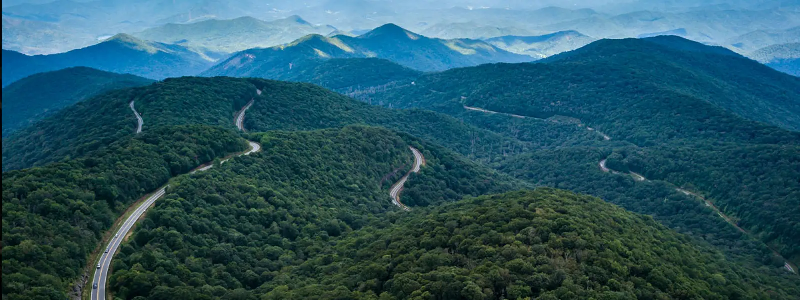 A beautiful view from above of Ocoee, Tennessee.