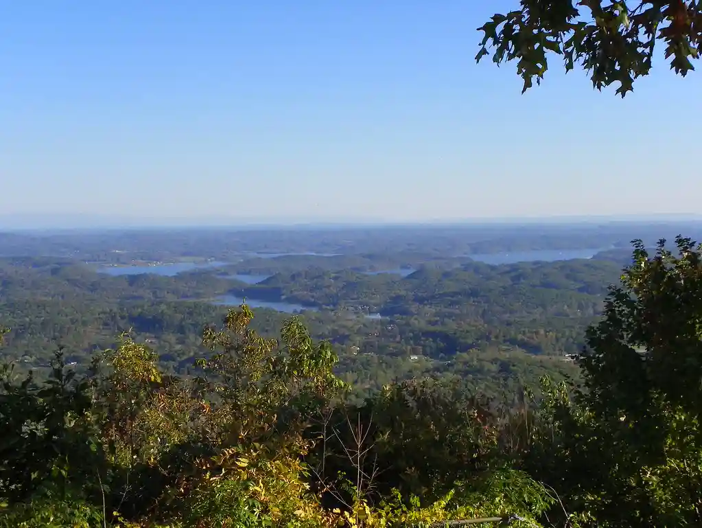 areal view of Watts Bar Lake