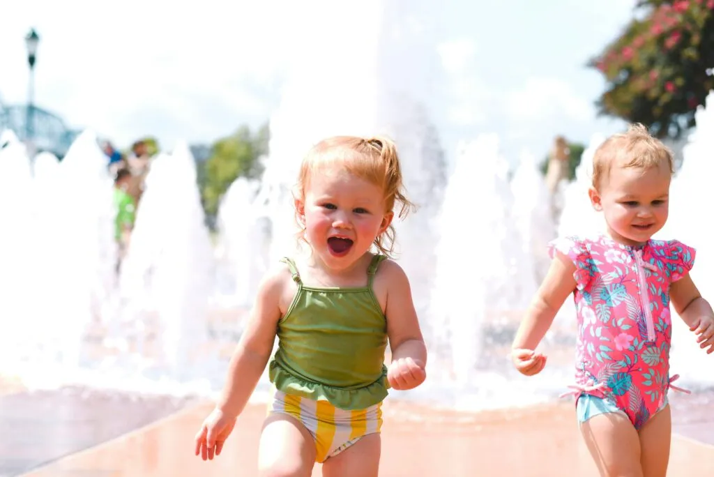 Children playing at Coolidge Park, Chattanooga Tennessee