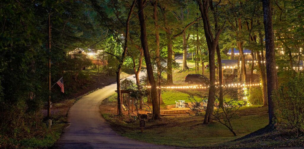 Wauhatchie Woodlands property at twilight