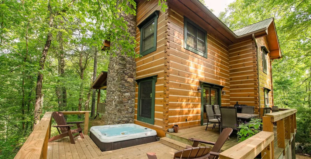 66e99329f99856a1993f9852 65f1f148998994ffd886eeae log cabin rental with priate hot tub