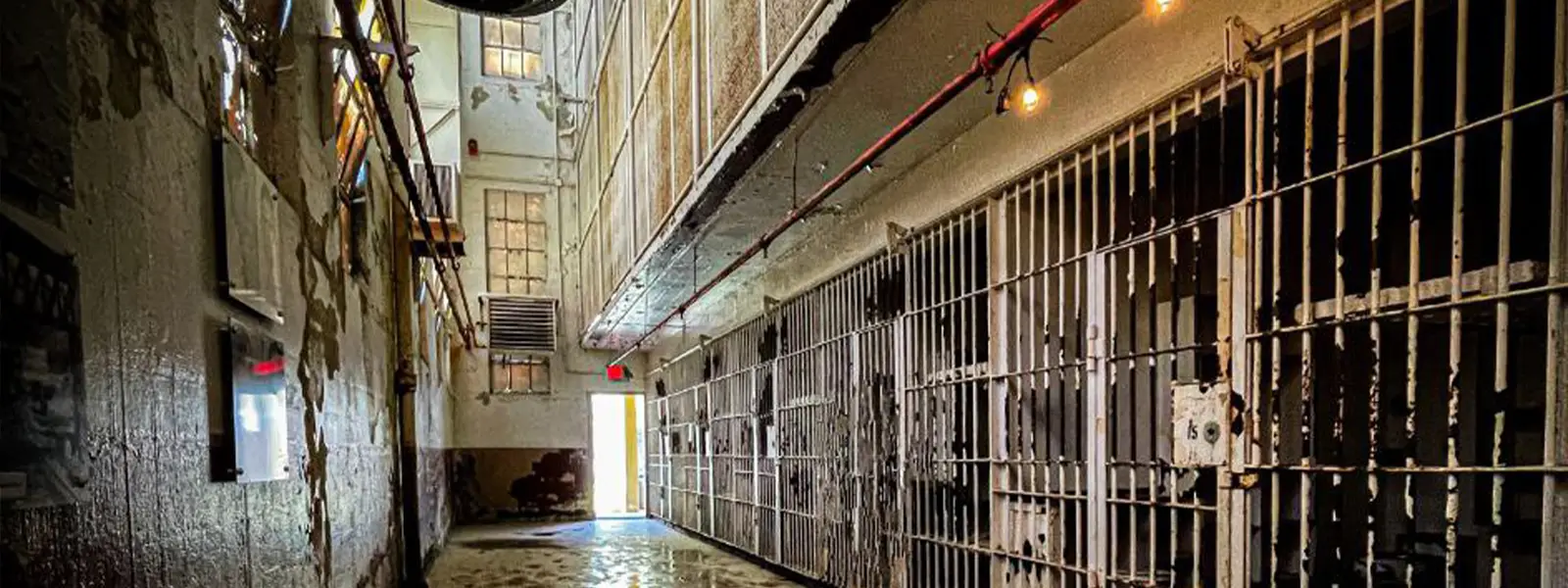 Interior hallway of Brushy Mountain State Penitentiary in Tennessee