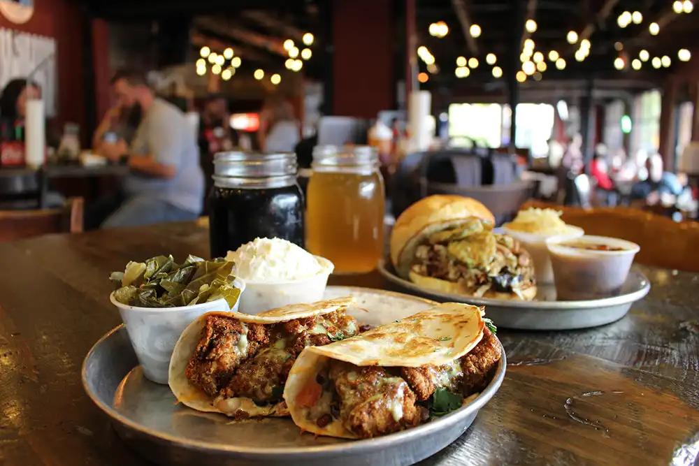 Edleys Barbque BBQ Nashville Chattanooga Restaurant Taco 1