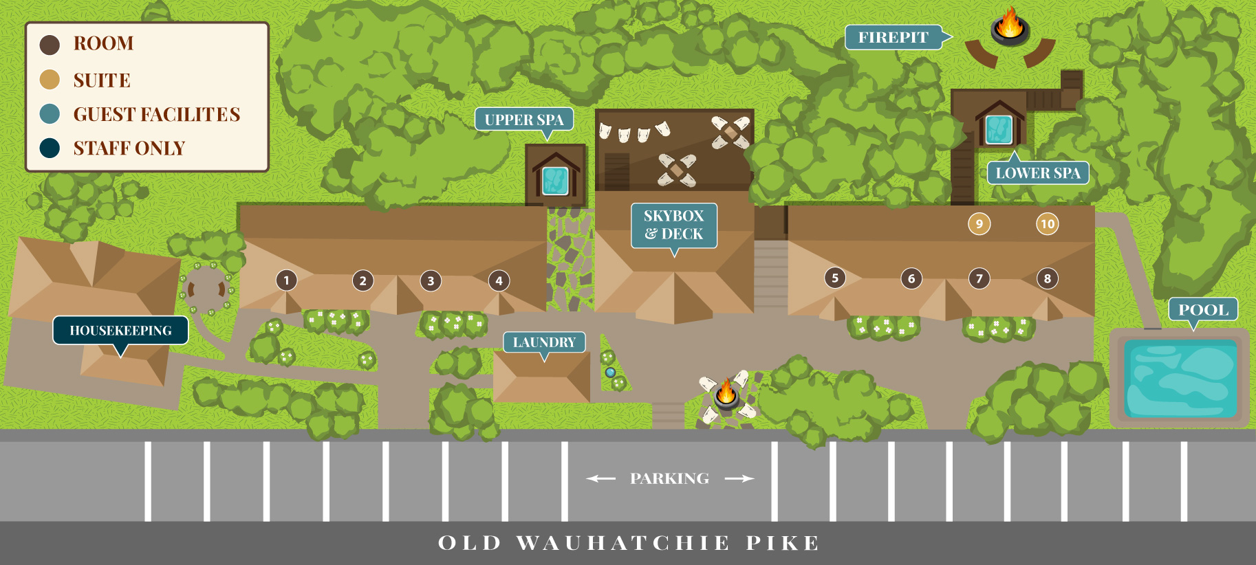riverview inn property map