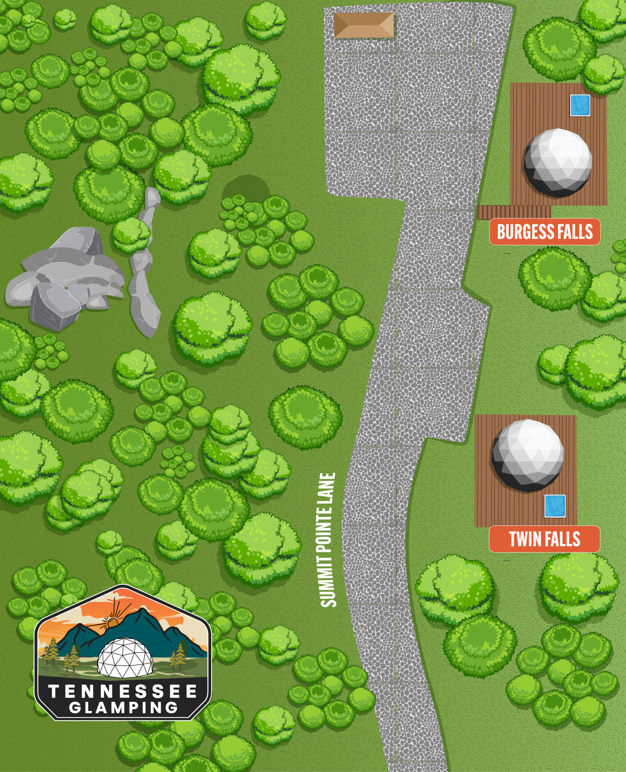 center hill lake map