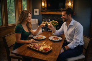 the branch romantic dinner chattanooga treehouse retreat