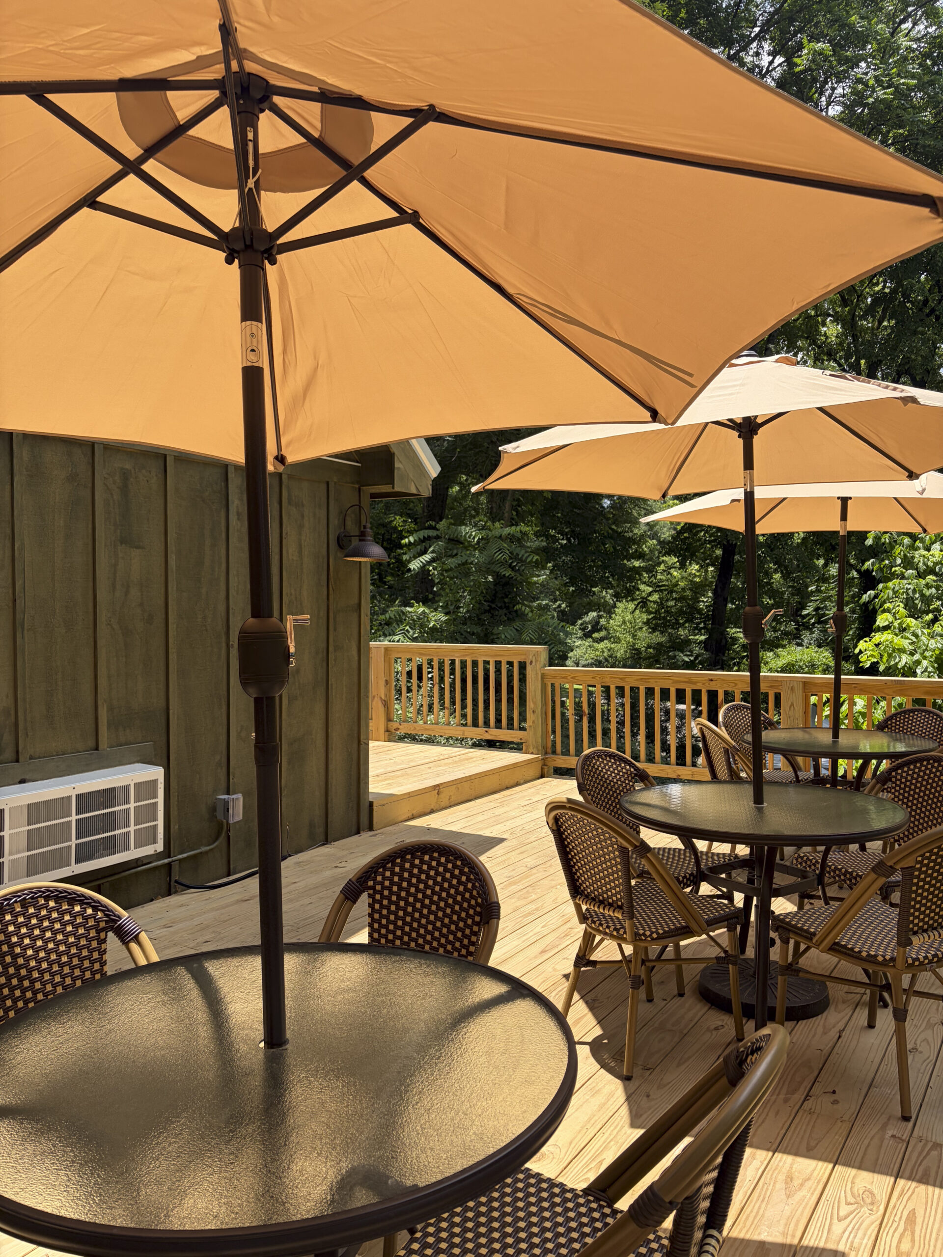 outside seating area at sprout general store