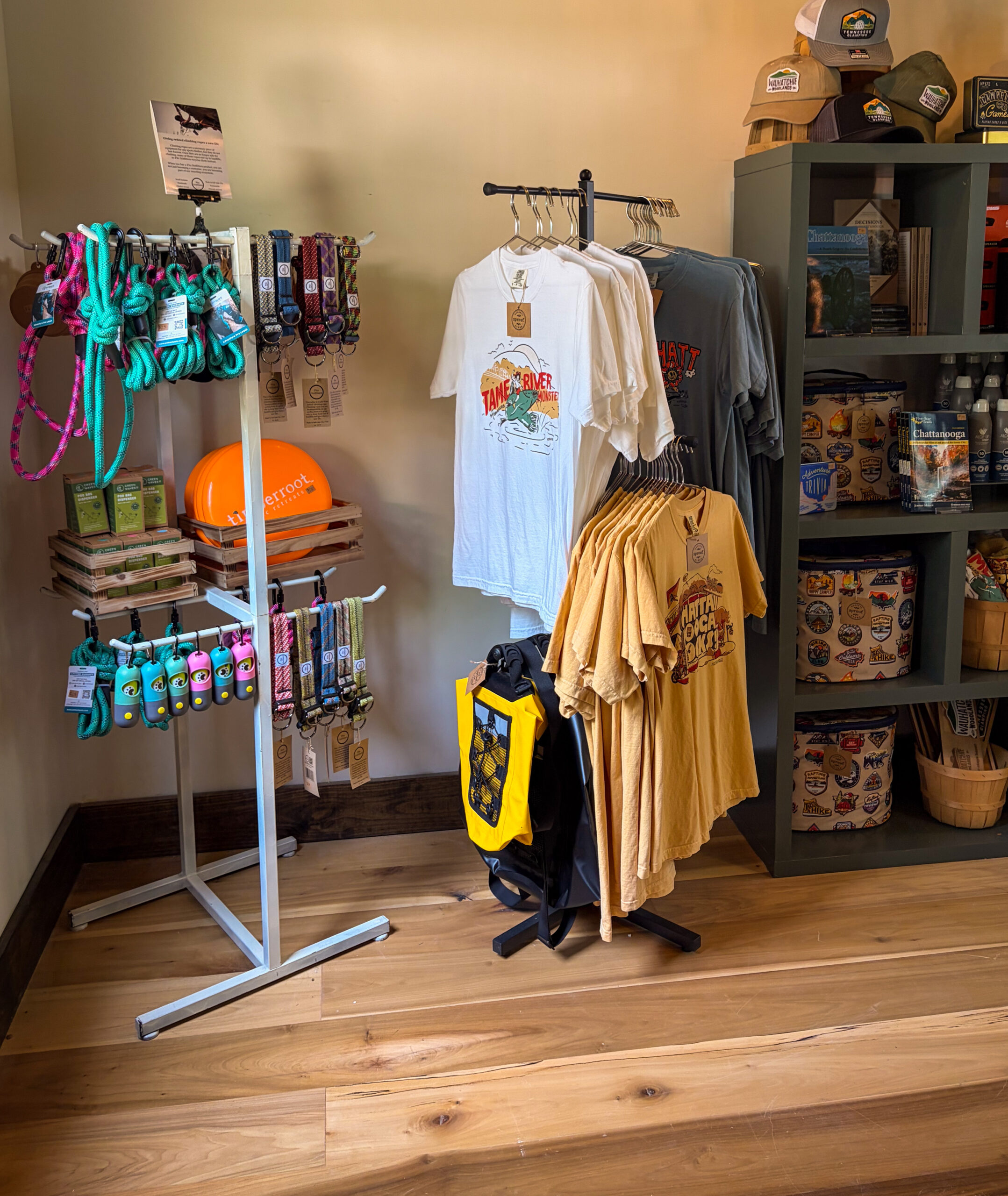 gear, merch, and goods at sprout general store
